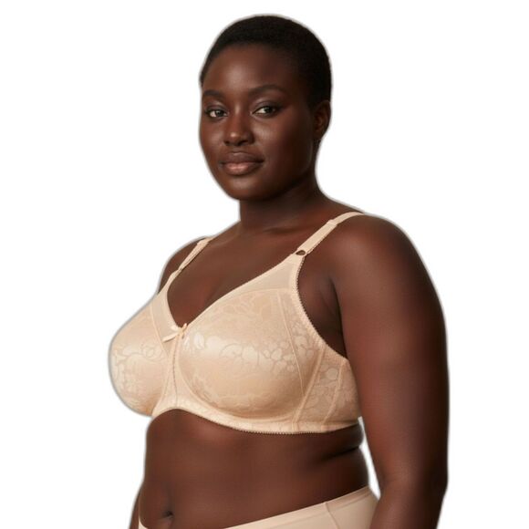 Bali Wirefree Double Support Bra 42C Porcelain - Picture 2 of 7
